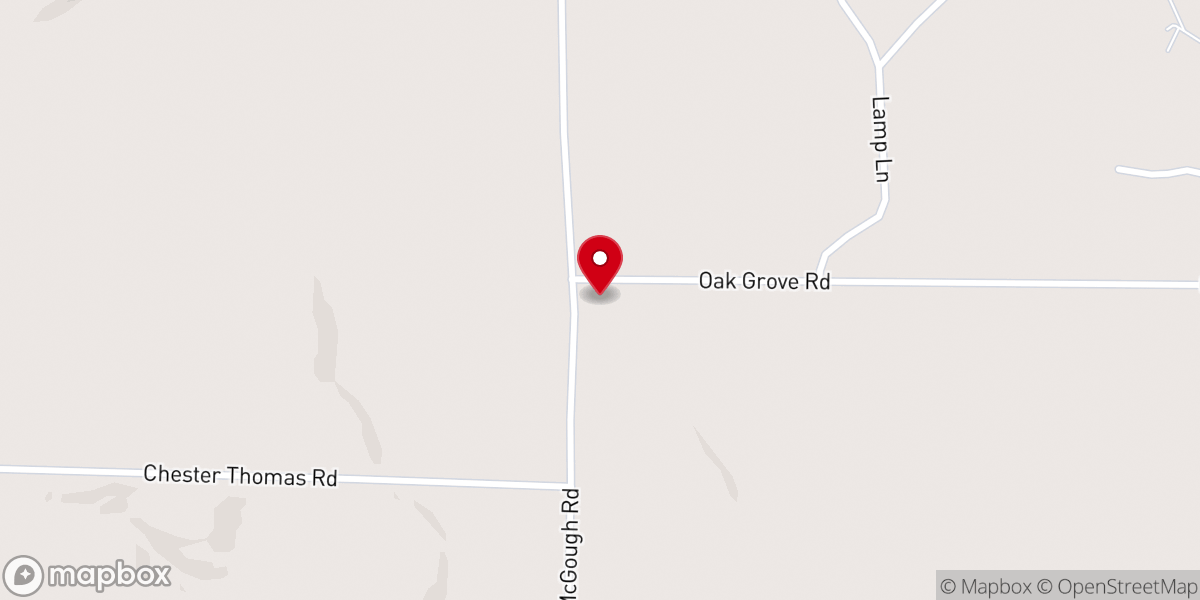 Map showing location of Oak Valley Church