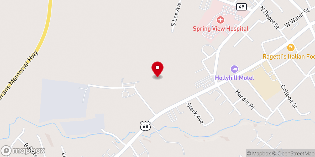 Map showing location of Open Arms Community Church Inc