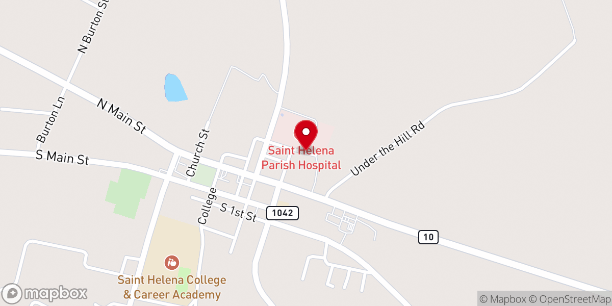 Map showing location of Louisiana Office of Motor Vehicles