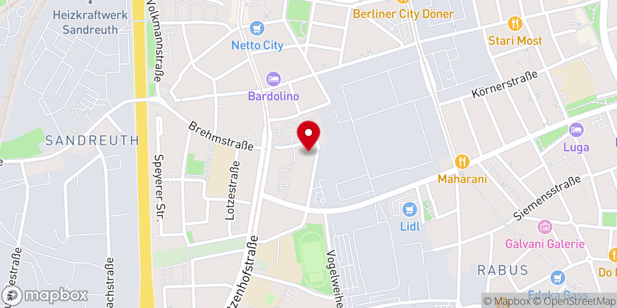 Map showing location of St. Ludwig