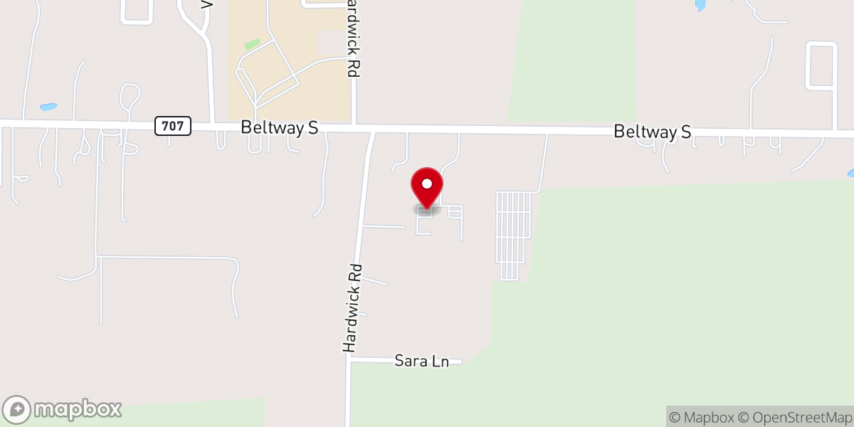 Map showing location of First Church of the Nazarene Abilene