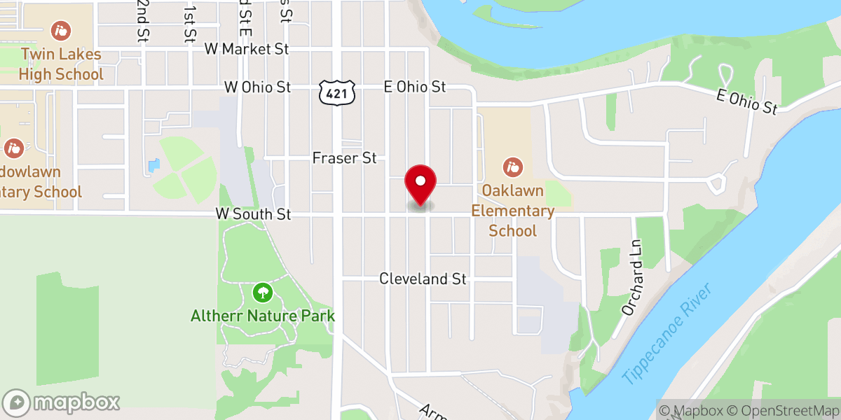 Map showing location of Christ Fellowship Church of Monticello