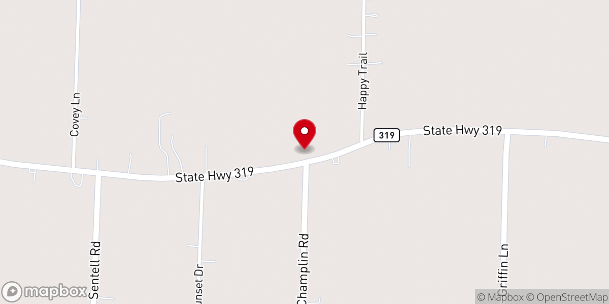 Map showing location of Baugh Chapel Baptist Church