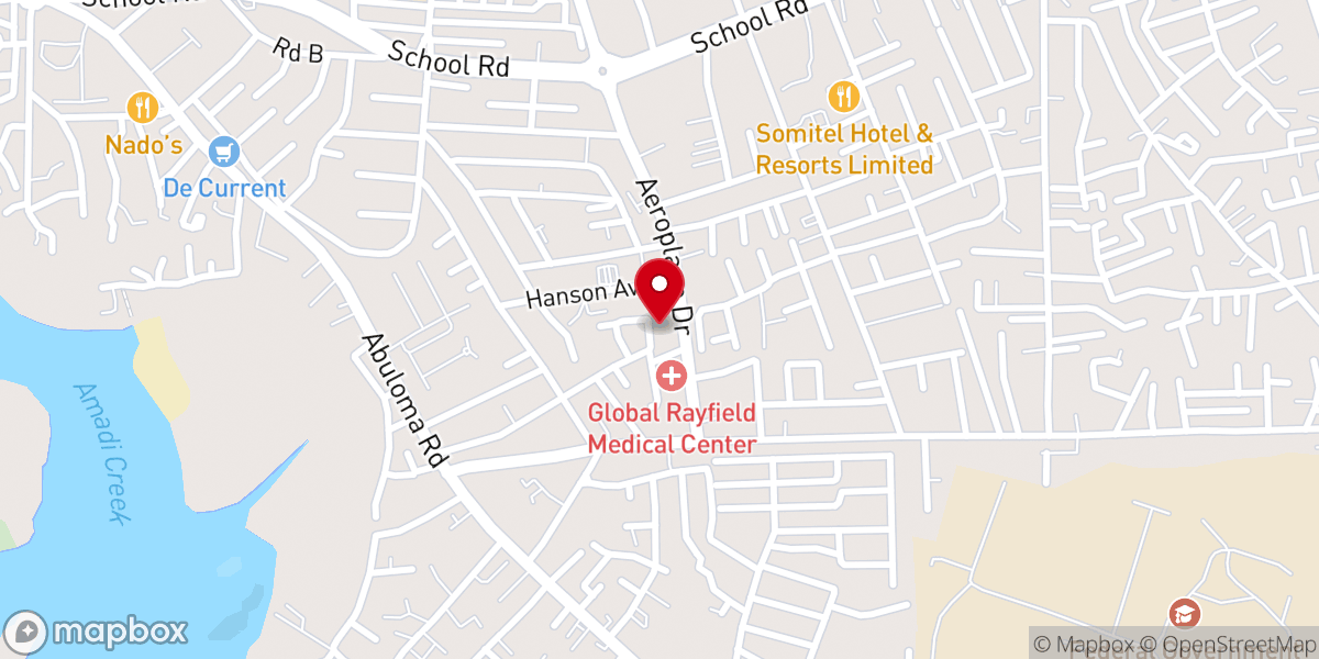 Map showing location of RCCG City Of Praise Parish