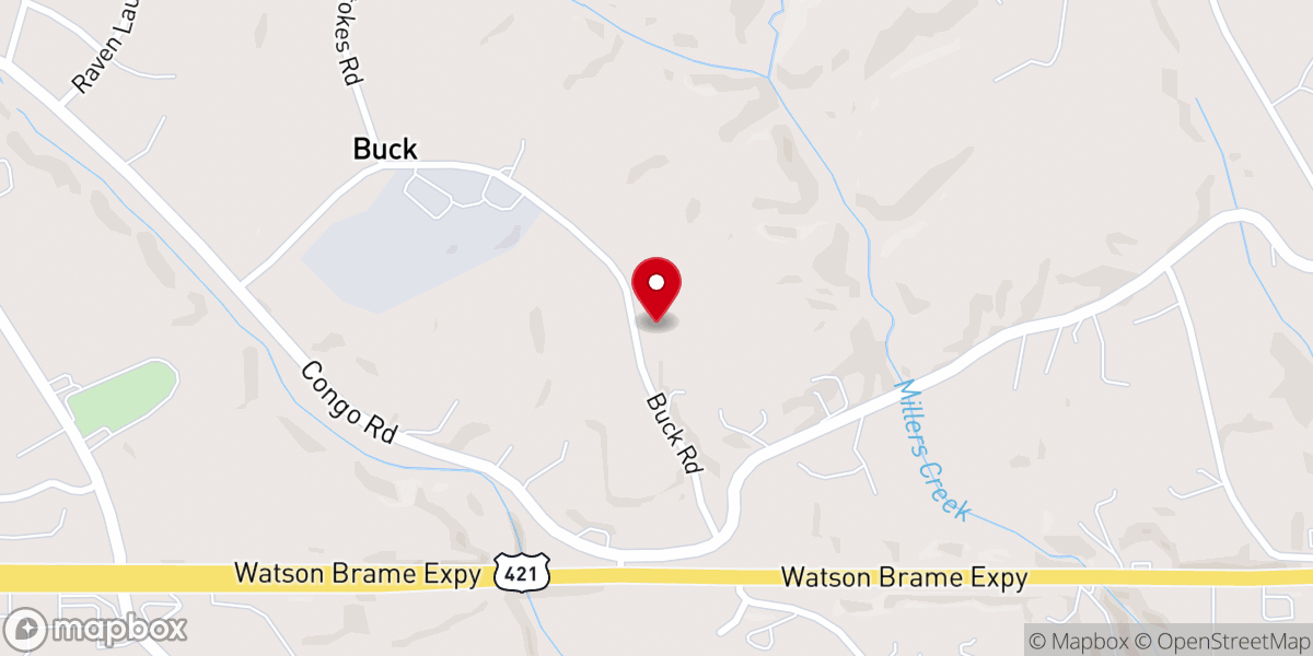 Map showing location of Pleasant Valley Baptist Church