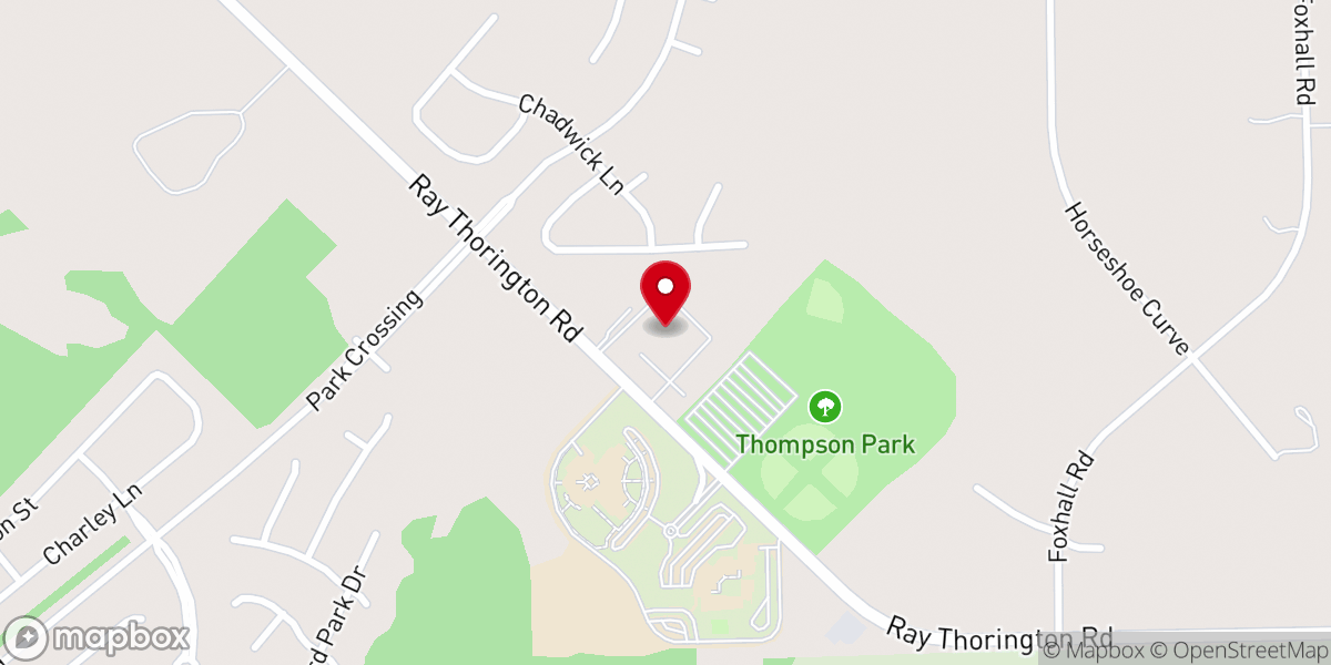 Map showing location of Grace Pointe Church