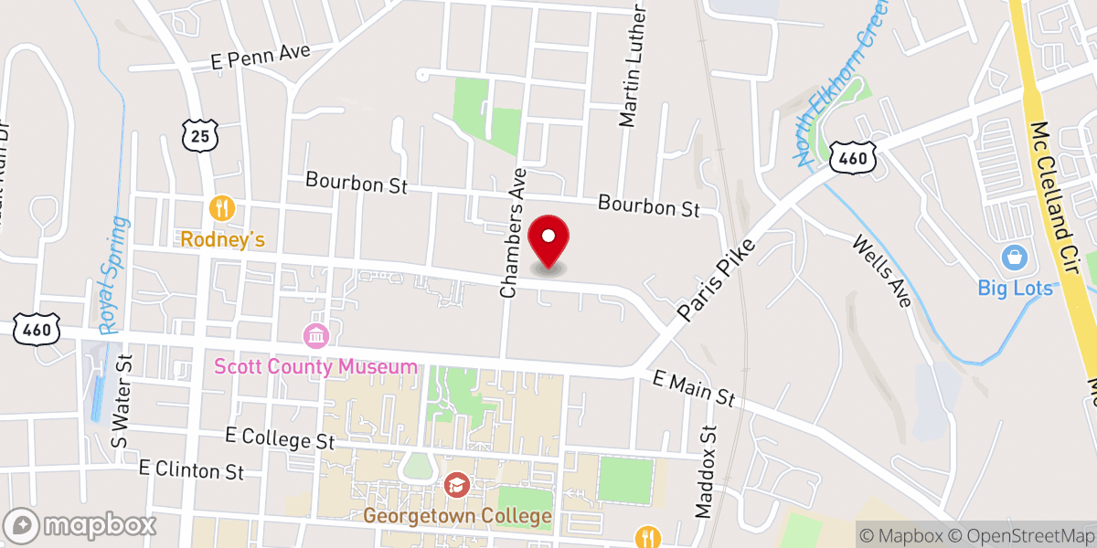 Map showing location of Victory Tabernacle