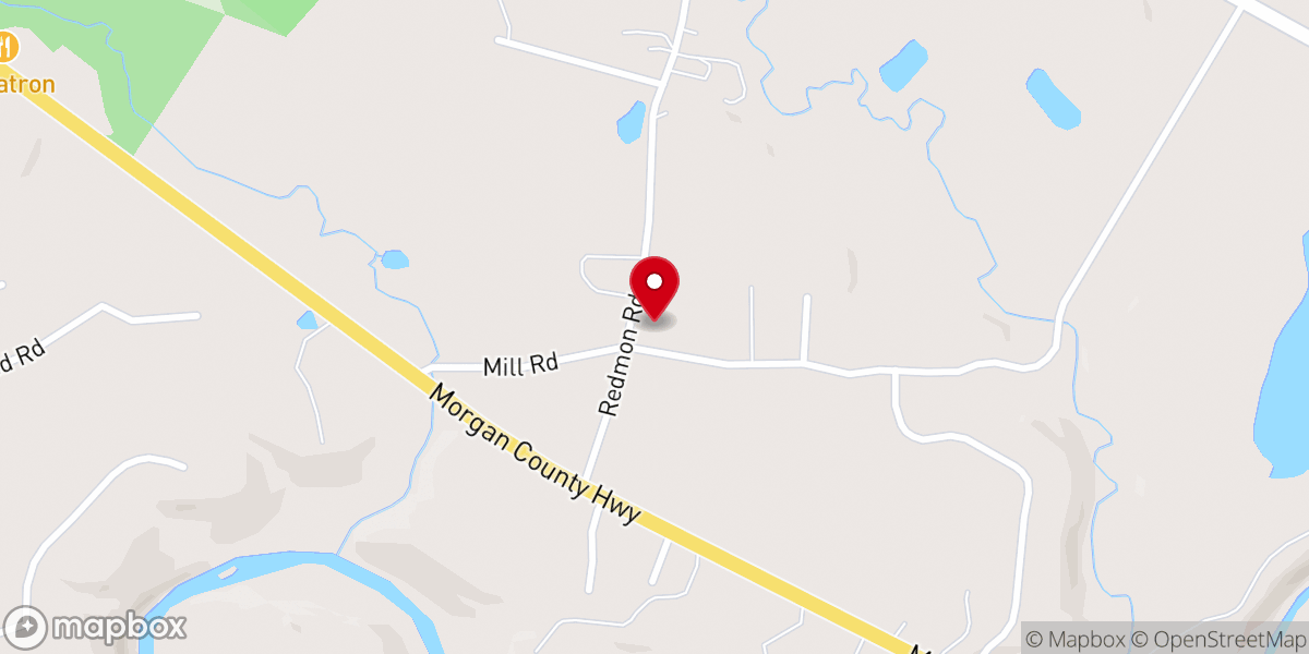 Map showing location of Calvary Missionary Baptist Church