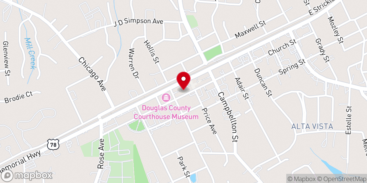 Map showing location of Life on the Rock, Inc