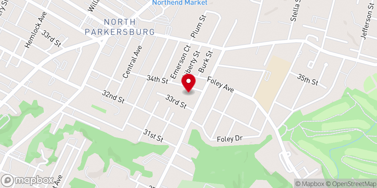 Map showing location of Stout Memorial UMC