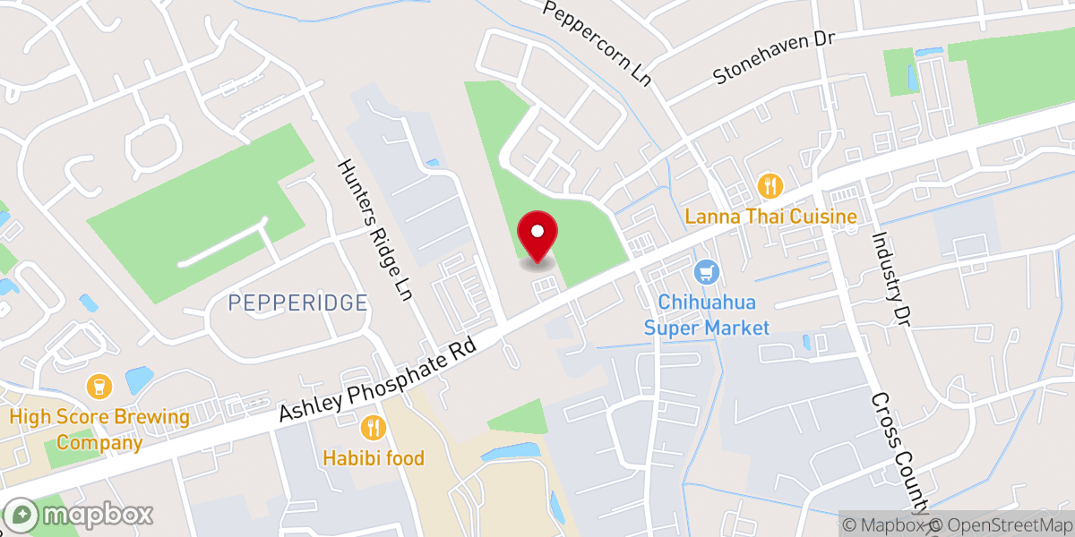 Map showing location of Truth & Fellowship Church