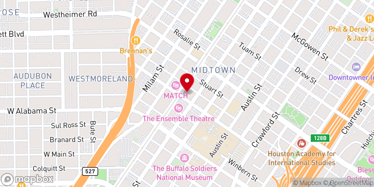 Map showing location of Trinity Episcopal Church