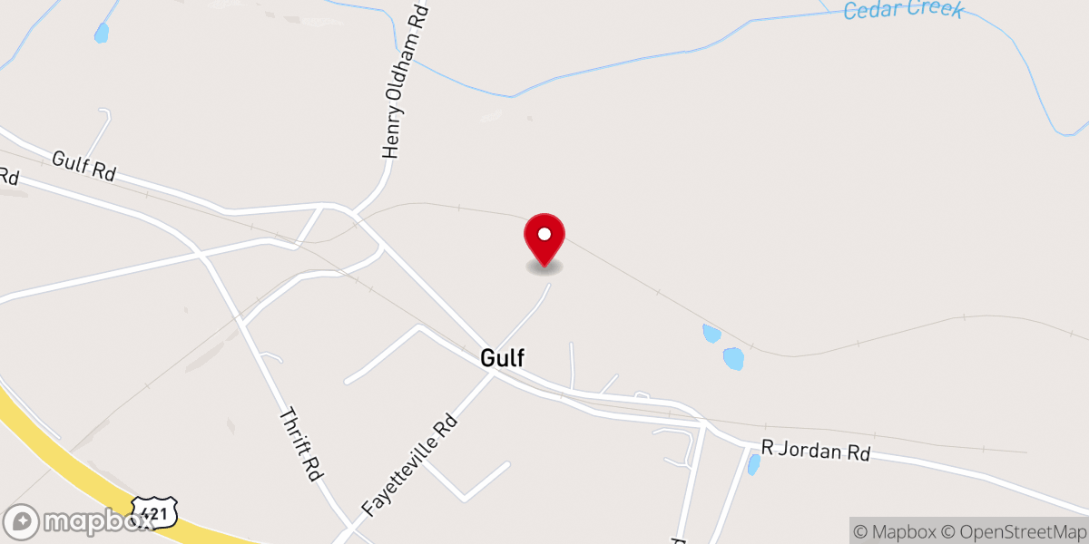 Map showing location of Macedonia AME Zion Church