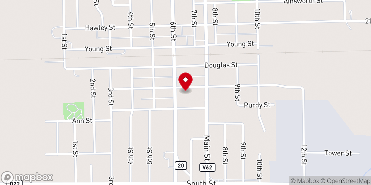 Map showing location of St Athahasius Rectory
