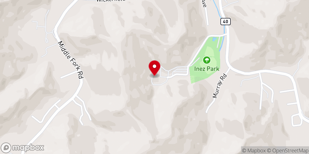 Map showing location of Spring Hill Revival Center