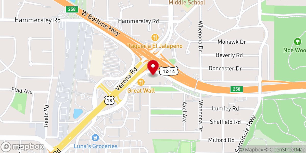 Map showing location of Intervarsity Christian Fellowship- USA