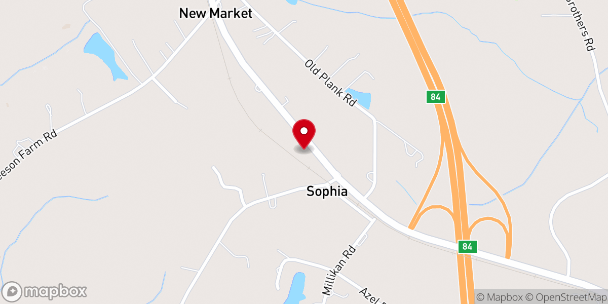 Map showing location of Sophia Christian Church