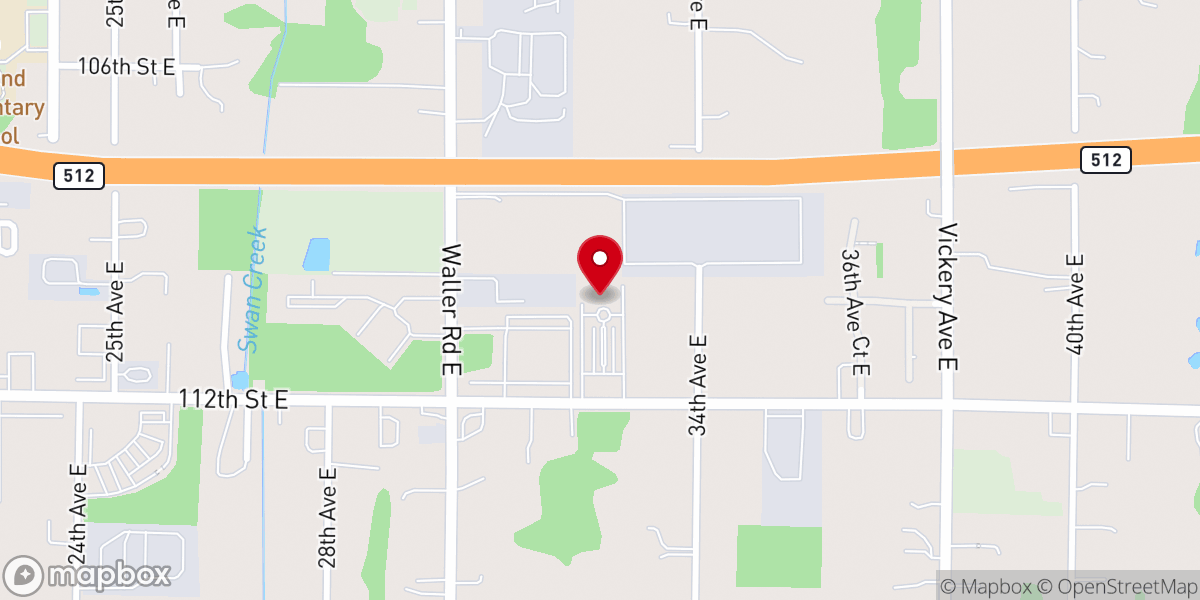 Map showing location of Pacific Christian Center Church