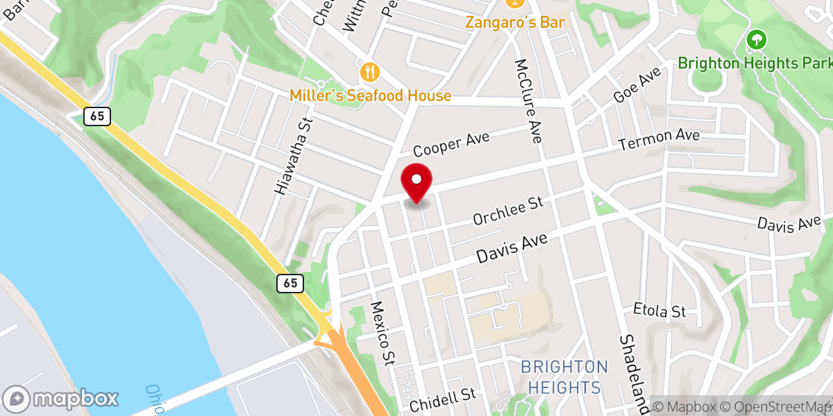 Map showing location of Bridge City Church - Brighton Heights