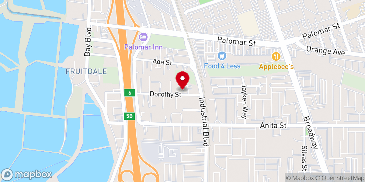 Map showing location of New Restoration Ministries Assemblies of God