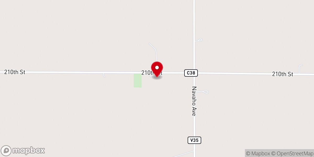 Map showing location of St John's Crane Creek Church