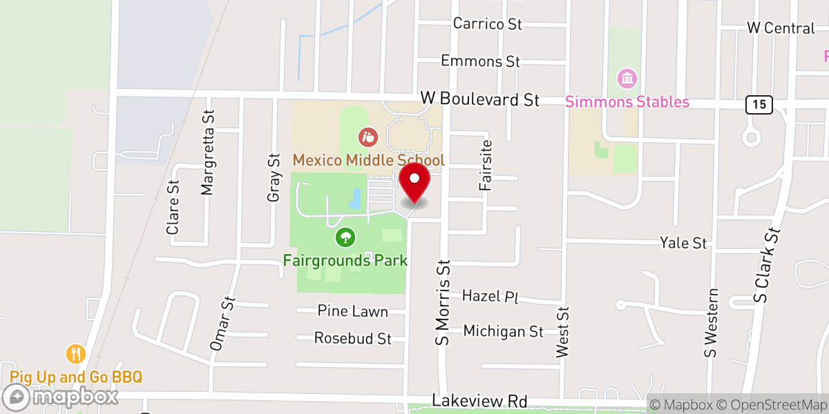 Map showing location of Genesis Church