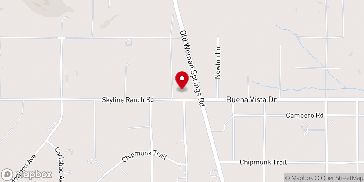 Map showing location of The Door Yucca Valley, CA