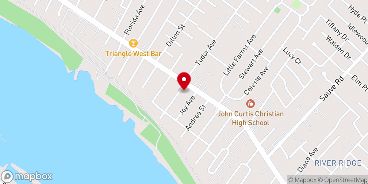 Map showing location of Grace Community Bible Church