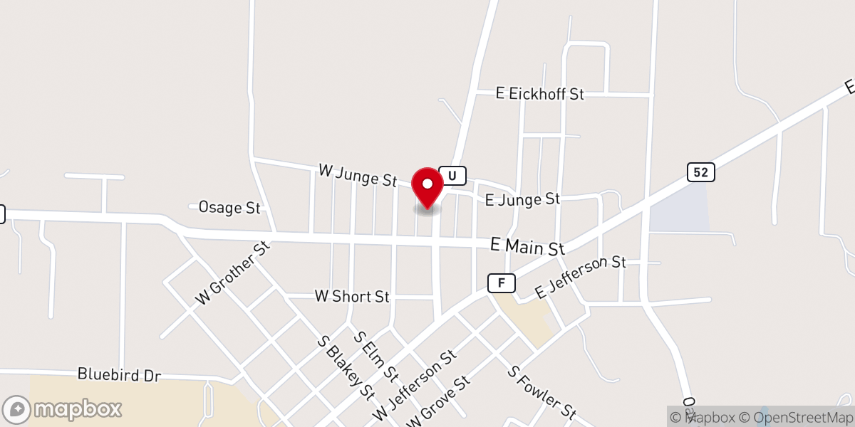 Map showing location of Grace Fellowship of Cole Camp