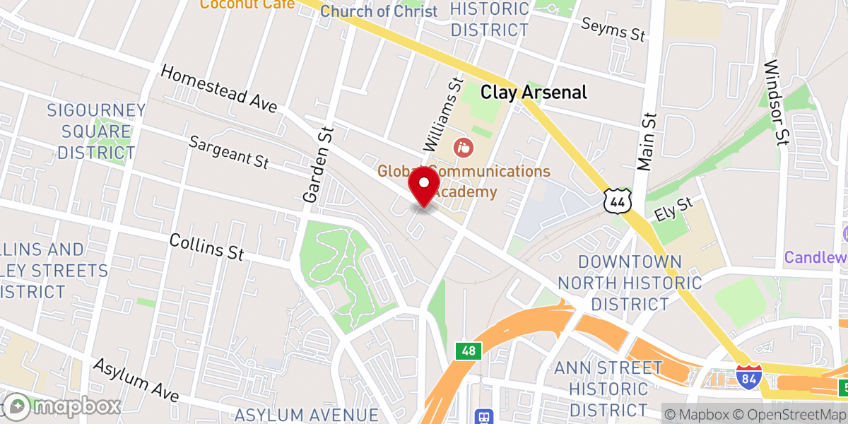 Map showing location of Winners Chapel International CT