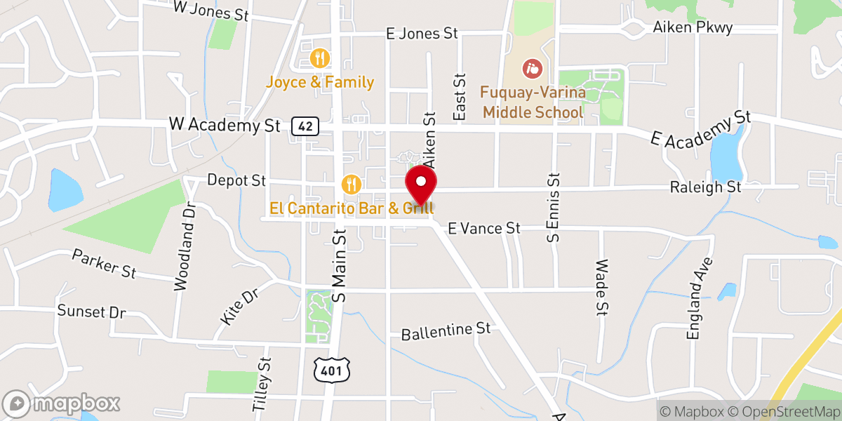 Map showing location of Iglesia Cristiana Candelero de Oro, NC