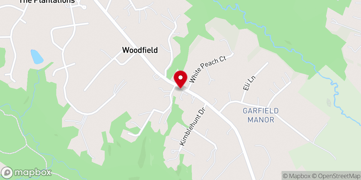Map showing location of Wesley Grove United Methodist Church