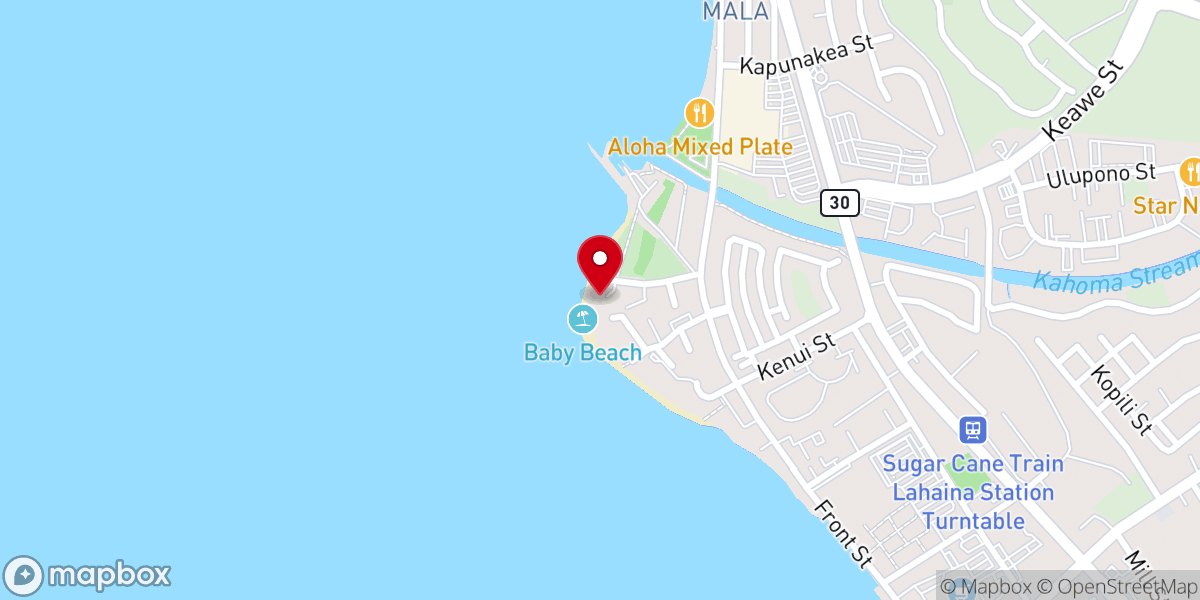Map showing location of Lāhainā Jodo Mission