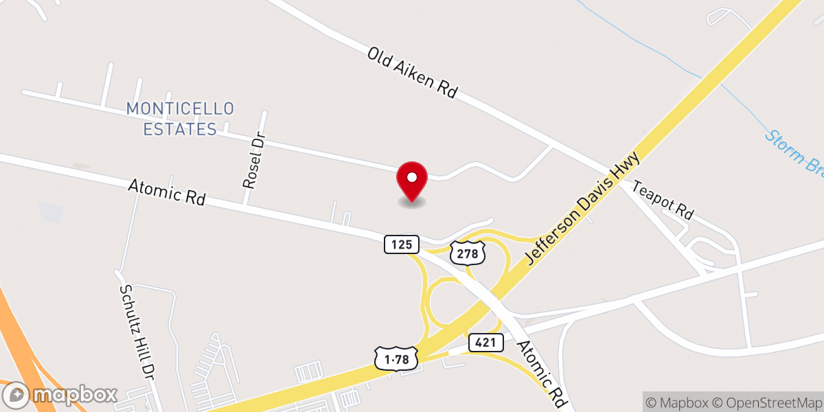 Map showing location of Lighthouse Baptist Church