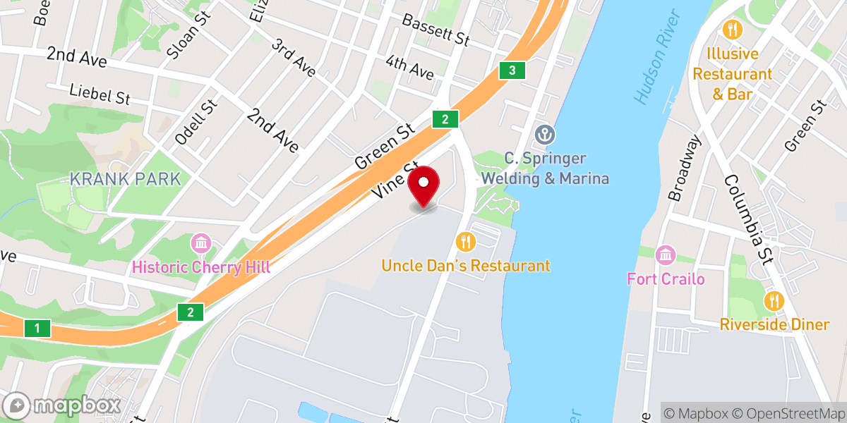 Map showing location of True Witness Apostolic Church