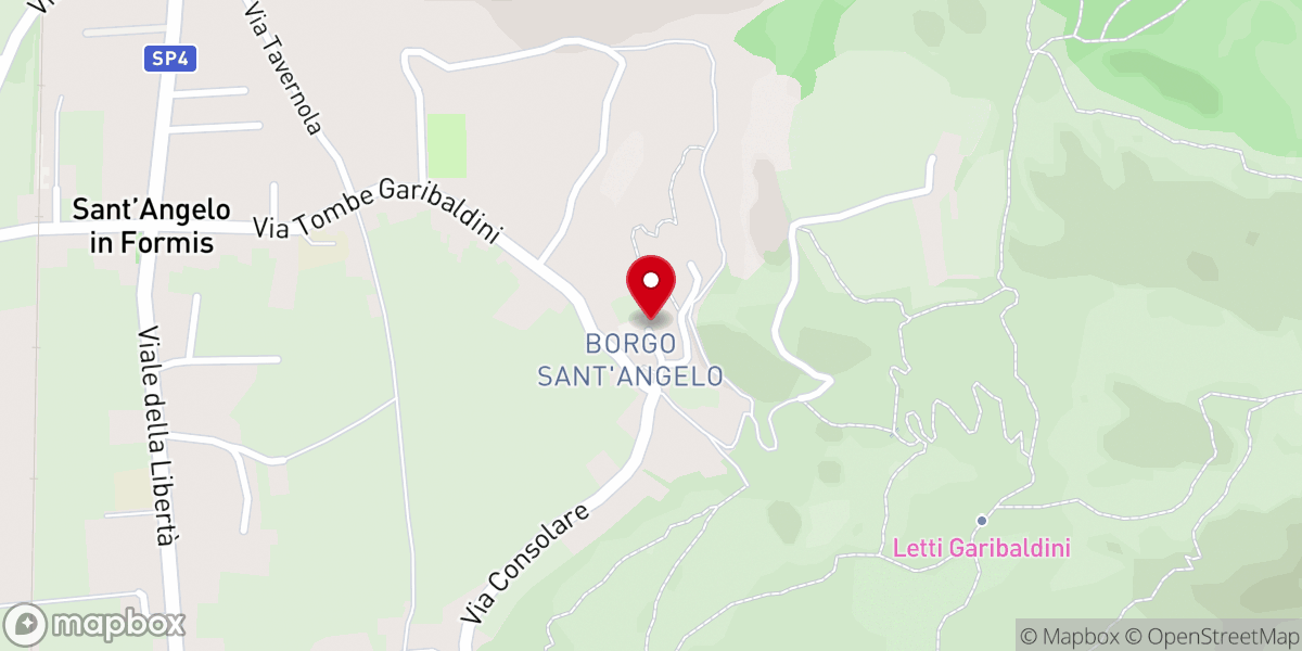 Map showing location of Basilica di Sant’Angelo in Formis