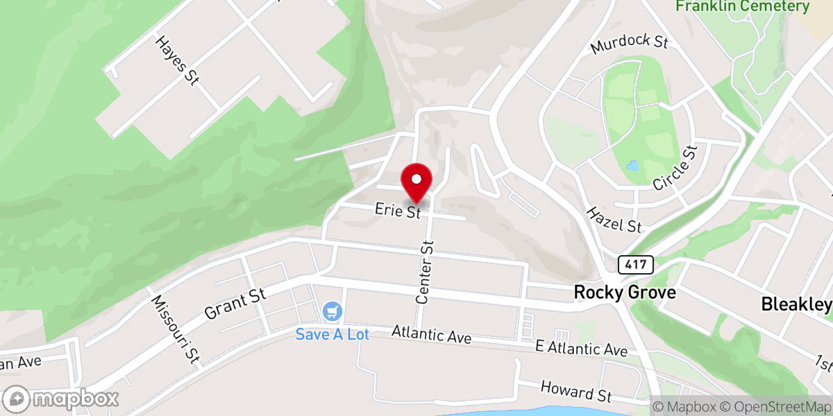 Map showing location of ROCK of Living Waters Penecostal Church