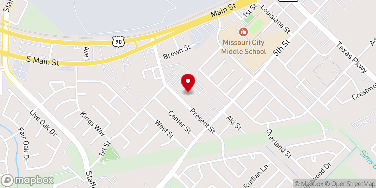 Map showing location of Ethiopian Christians Fellowship Church
