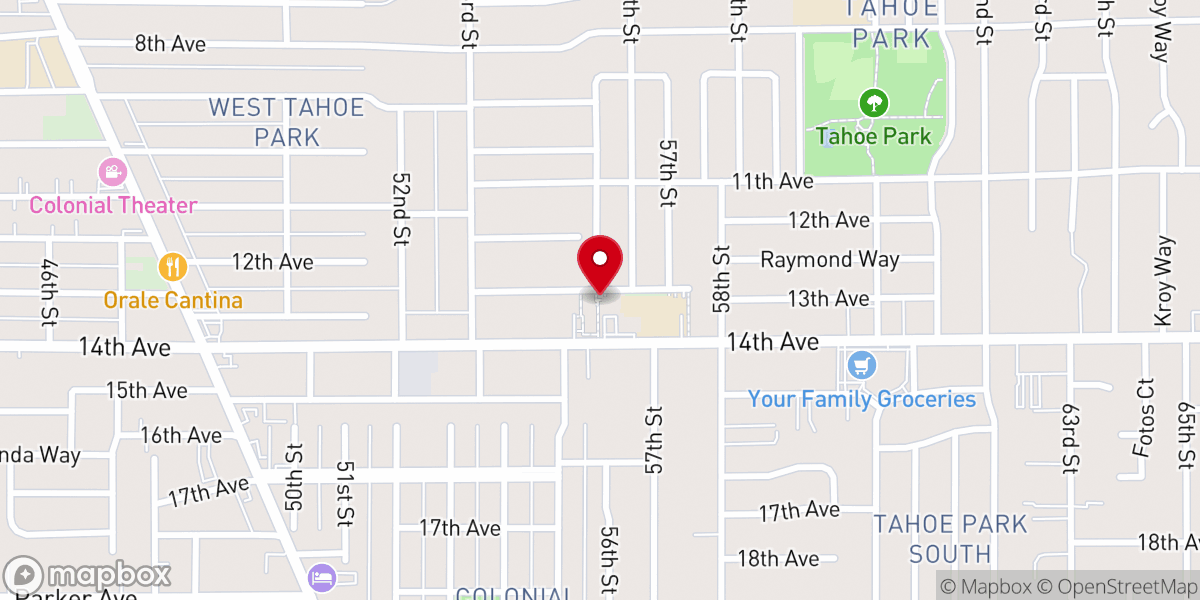 Map showing location of Parish Office
