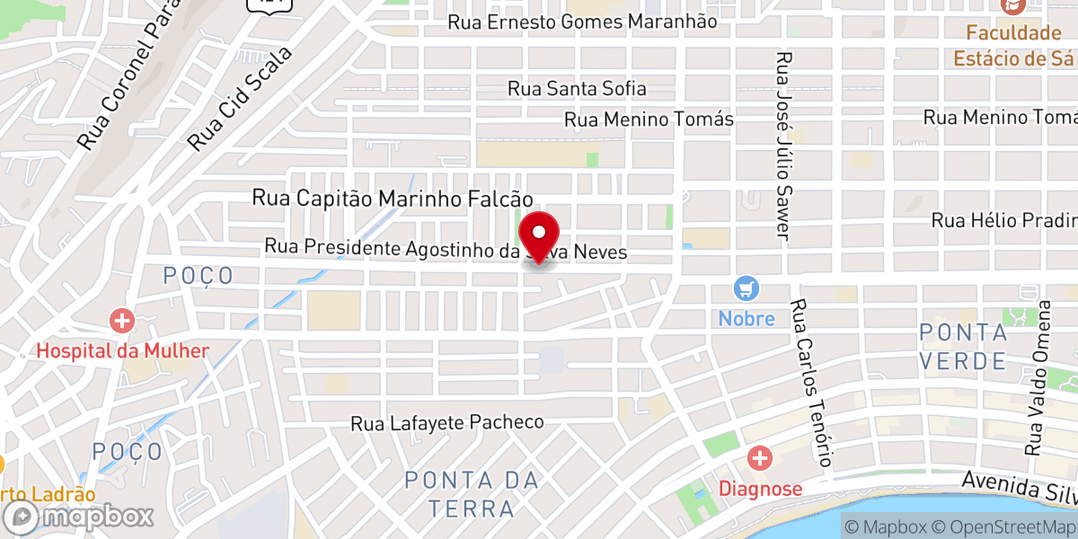 Map showing location of Assembleia de Deus Sub 3 Poço