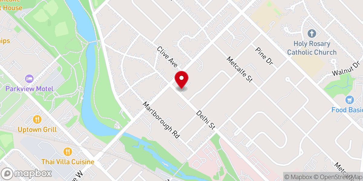 Map showing location of New Apostolic Church