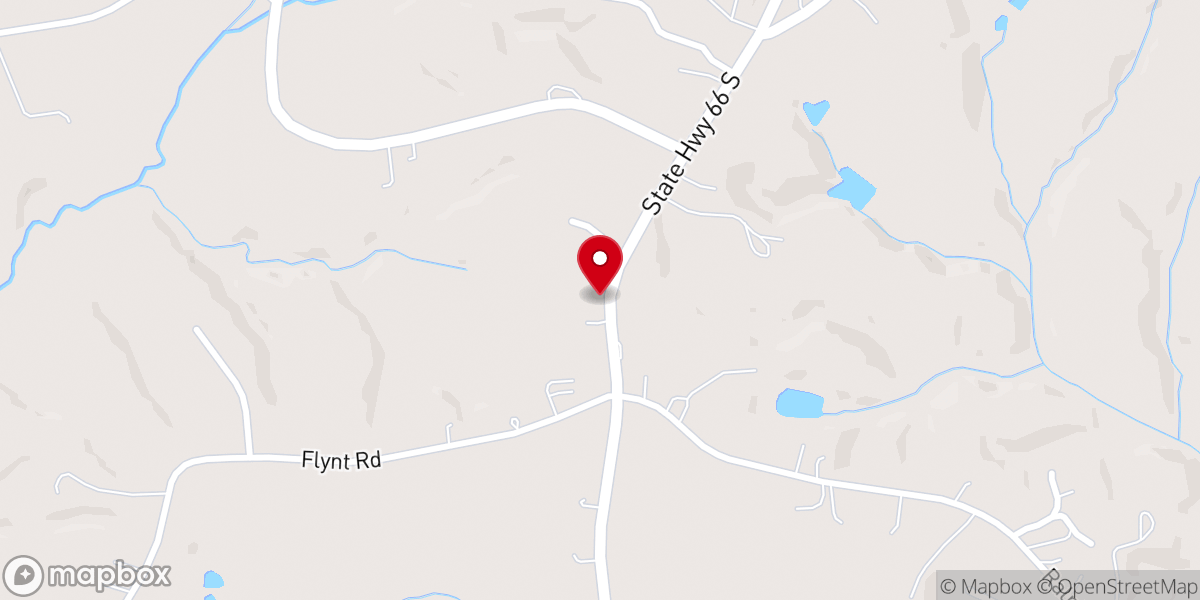 Map showing location of New Life Church