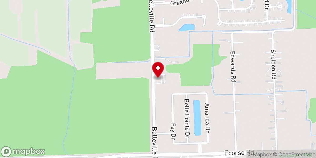 Map showing location of Berean Baptist Church