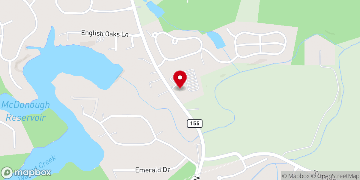 Map showing location of St. James Preschool-McDonough, Ga