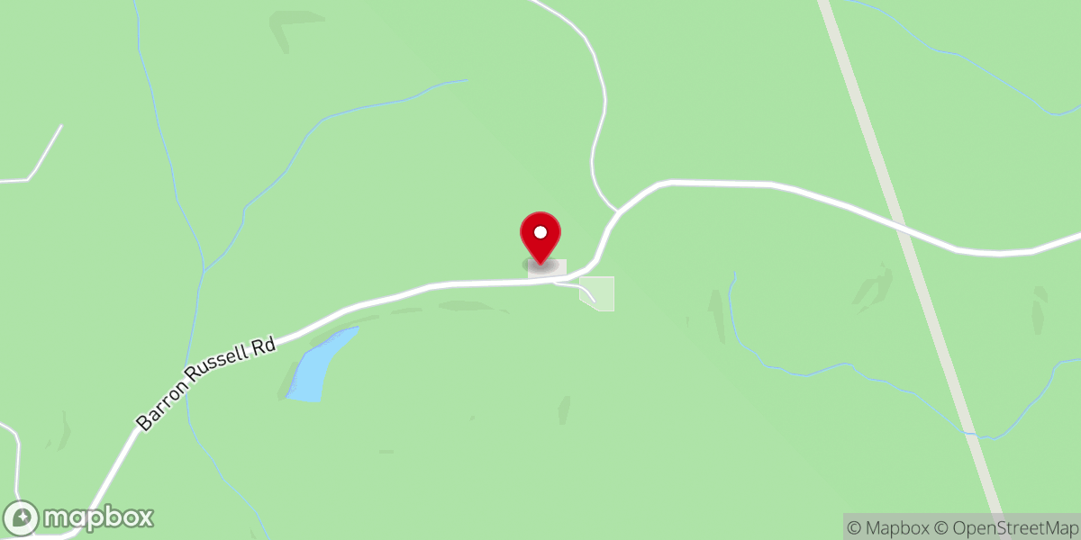 Map showing location of Bethesda Baptist Church