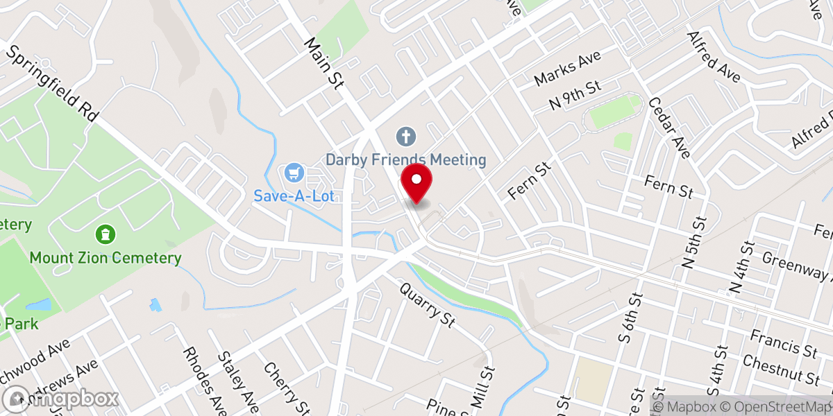 Map showing location of Mt Zion United Methodist