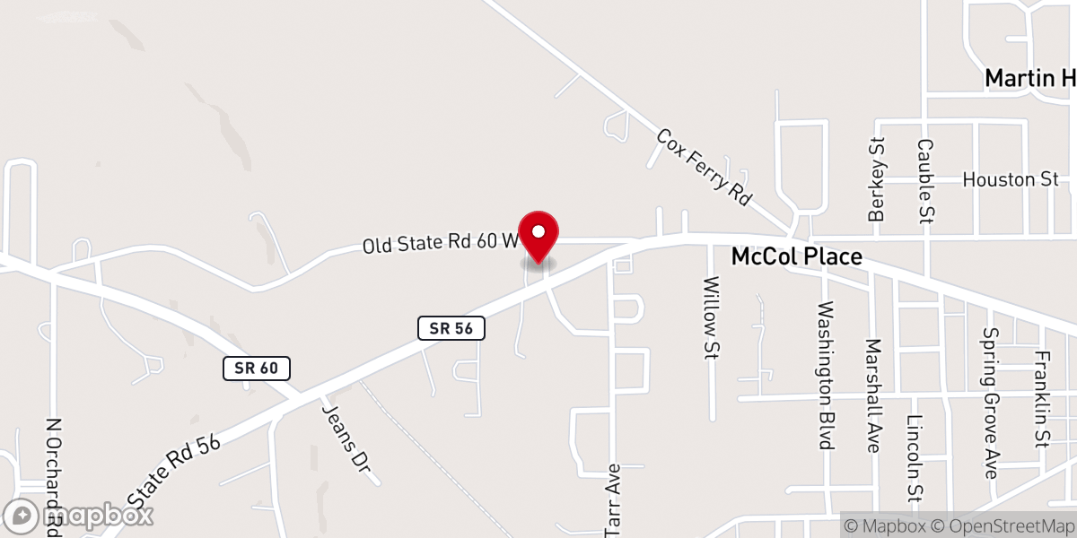Map showing location of Christian Life Baptist Church
