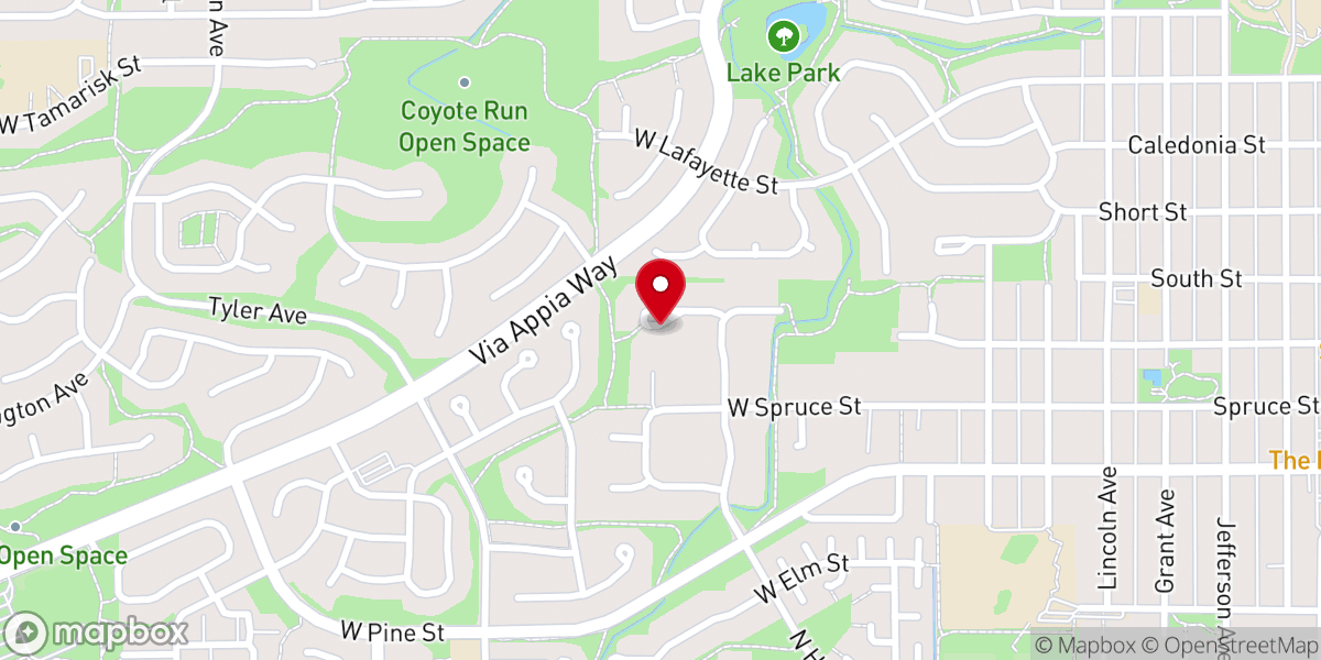 Map showing location of Eckhart Tolle Foundation
