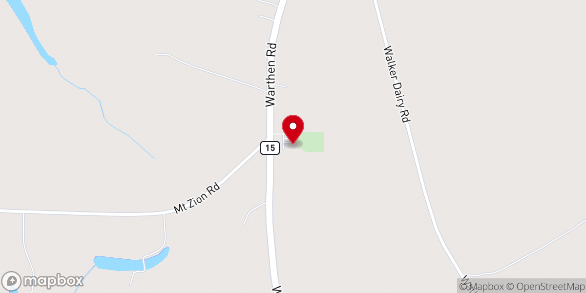 Map showing location of New Light Fellowship Church