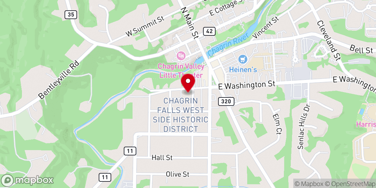 Map showing location of First Church-Christ Scientist